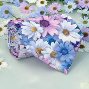 Seizoensgebonden lente kleurrijke bloem halsband stropdas