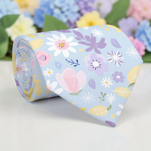 Seizoensgebonden lente pastel bloem halsdoek strop stropdas