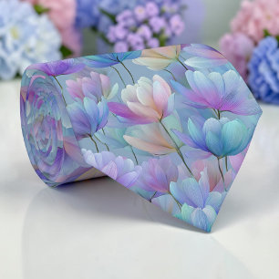 Seizoensgebonden Lente Tulp Bloemige Halsband Tie Stropdas
