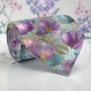 Seizoensgebonden Lente Tulp Bloemige Halsdoek Knoo Stropdas