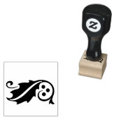 Seizoensgebonden Linker Grens Holly Decor Rubber S Rubberstempel (Gestempeld)
