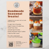 Seizoensgebonden menu bakkerij Klant logo zakelijk (Voorkant)