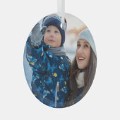 Seizoensgebonden moeder- en zangenfamilie-decortee glas ornament (Voorkant Rechts)