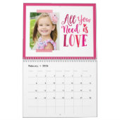 Seizoensgebonden offertes Moderne fotokalender Kalender (Feb 2026)