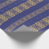 Seizoensgebonden ornamentische verstelbare groet b cadeaupapier (Hoek)