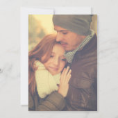 Seizoensgebonden Paar Foto Goud Bruiloft Script Gr Save The Date (Achterkant)