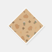 Seizoensgebonden pompoen Spice / Herfst servetten (Hoek)