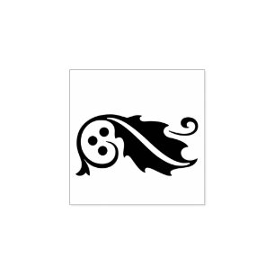 Seizoensgebonden rechterrand Holly Decor Rubber St Rubberstempel