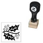 Seizoensgebonden Rechts Holly Decor Custom Rubber  Rubberstempel (Gestempeld)