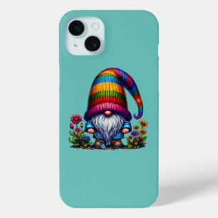 Seizoensgebonden regenboogkabouter iPhone 15 mini hoesje