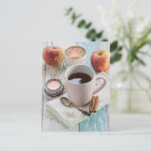 Seizoensgebonden romantische herfst stilleven foto briefkaart (Staand voorkant)