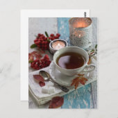 Seizoensgebonden roodbessen leven nog steeds briefkaart (Voorkant / Achterkant)