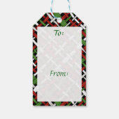 Seizoensgebonden rustieke jute elke tekst cadeaulabel (Achterkant)