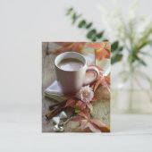 Seizoensgebonden rustige cacao en blijft leven briefkaart (Staand voorkant)