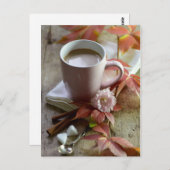 Seizoensgebonden rustige cacao en blijft leven briefkaart (Voorkant / Achterkant)