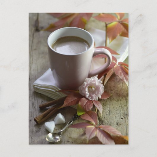 Seizoensgebonden rustige cacao en blijft leven briefkaart (Voorkant)