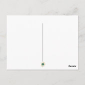 Seizoensgebonden rustige herfst kastanje en pompoe briefkaart (Achterkant)