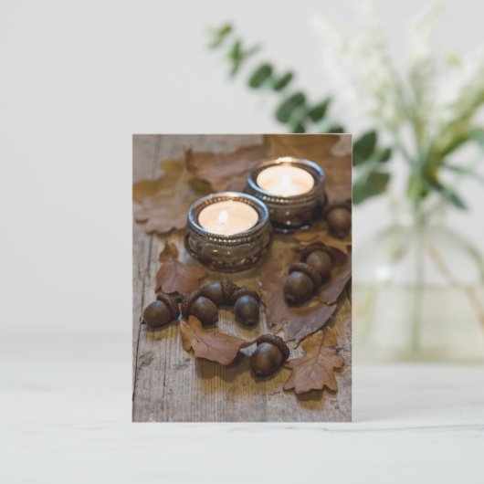 Seizoensgebonden rustige nachtzuren blijven leven briefkaart (Staand voorkant)