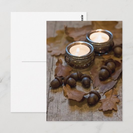 Seizoensgebonden rustige nachtzuren blijven leven briefkaart (Voorkant / Achterkant)