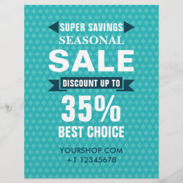Seizoensgebonden SALE Kortingswinkel Flyer