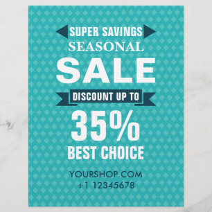Seizoensgebonden SALE Kortingswinkel Flyer