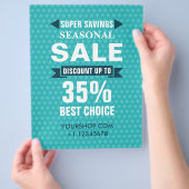 Seizoensgebonden SALE Kortingswinkel Flyer (Hand)