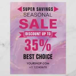 Seizoensgebonden SALE Kortingswinkel Flyer