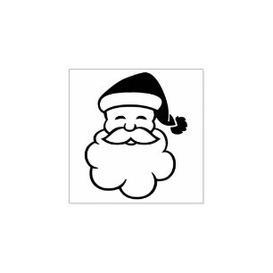 Seizoensgebonden Santa Claus Face Decor Rubber Sta Rubberstempel