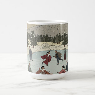 Seizoensgebonden schaatsen koffiemok