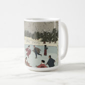Seizoensgebonden schaatsen koffiemok (Voorkant rechts)