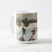 Seizoensgebonden schaatsen koffiemok (Voorkant links)