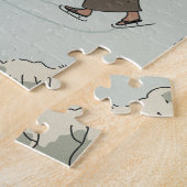 Seizoensgebonden schaatsen legpuzzel (Zijkant)