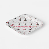 Seizoensgebonden Scottie Dog Art en Robins Papieren Bordje (Gebogen)