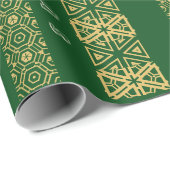 Seizoensgebonden sierpatroon aangepaste begroeting cadeaupapier (Rol Hoek)