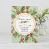 Seizoensgebonden Splendor Kerstfeest Kaart (Staand voorkant)