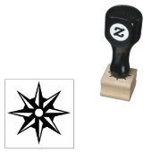 Seizoensgebonden Star Decor Rubber Stamp Rubberstempel (Gestempeld)