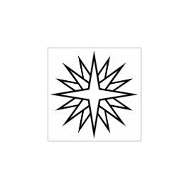 Seizoensgebonden Star Decor Rubber Stamp Rubberstempel