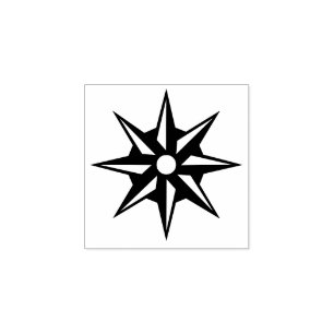 Seizoensgebonden Star Decor Rubber Stempel