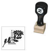 Seizoensgebonden Stilistische Kaars Plant Decor Ru Rubberstempel (Gestempeld)