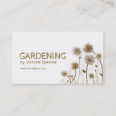 Seizoensgebonden tuinman voor het voorjaar en de H Visitekaartje (Voorkant)