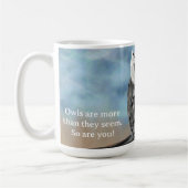 Seizoensgebonden uil afdrukken koffiemok (Links)