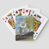 Seizoensgebonden Uil Schilderen in Natuur Wonders Pokerkaarten (Achterkant)