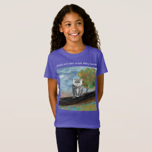 Seizoensgebonden Uil Schilderen in Natuur Wonders T-shirt