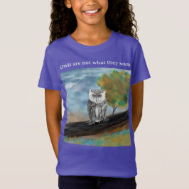 Seizoensgebonden Uil Schilderen in Natuur Wonders T-shirt