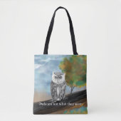 Seizoensgebonden Uil Schilderen in Natuur Wonders Tote Bag (Voorkant)