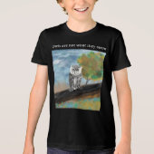 Seizoensgebonden Uil Schilderen in Natuur Wonders Tri-Blend Shirt (Voorkant)