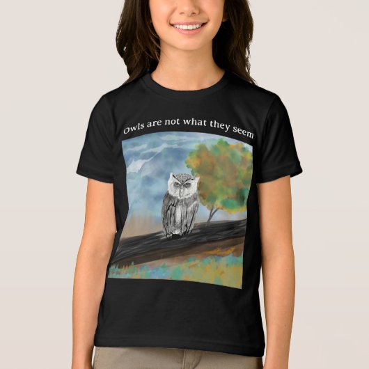Seizoensgebonden Uil Schilderen in Natuur Wonders Tri-Blend Shirt (Voorkant)