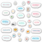 Seizoensgebonden vakantiepanner en journaal sticker (Voorkant)