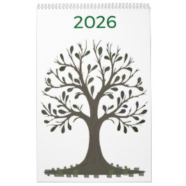 Seizoensgebonden wandkalender - verander het jaar kalender