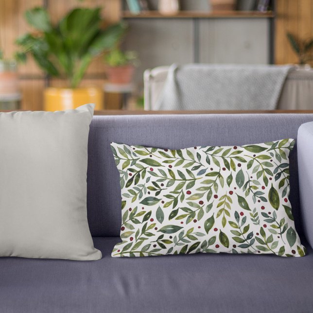 Seizoensgebonden waterverf en bessen accent kussen (Creator heeft geüpload)